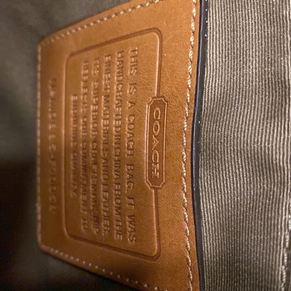 Material Coach briefcase with leather trim - Picture 2 of 6